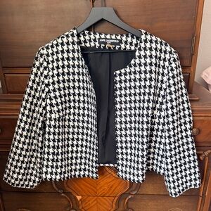 Karl Lagerfeld Open Front Cropped Jacket
